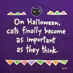 Vintage Hallmark Cat Halloween Shirt